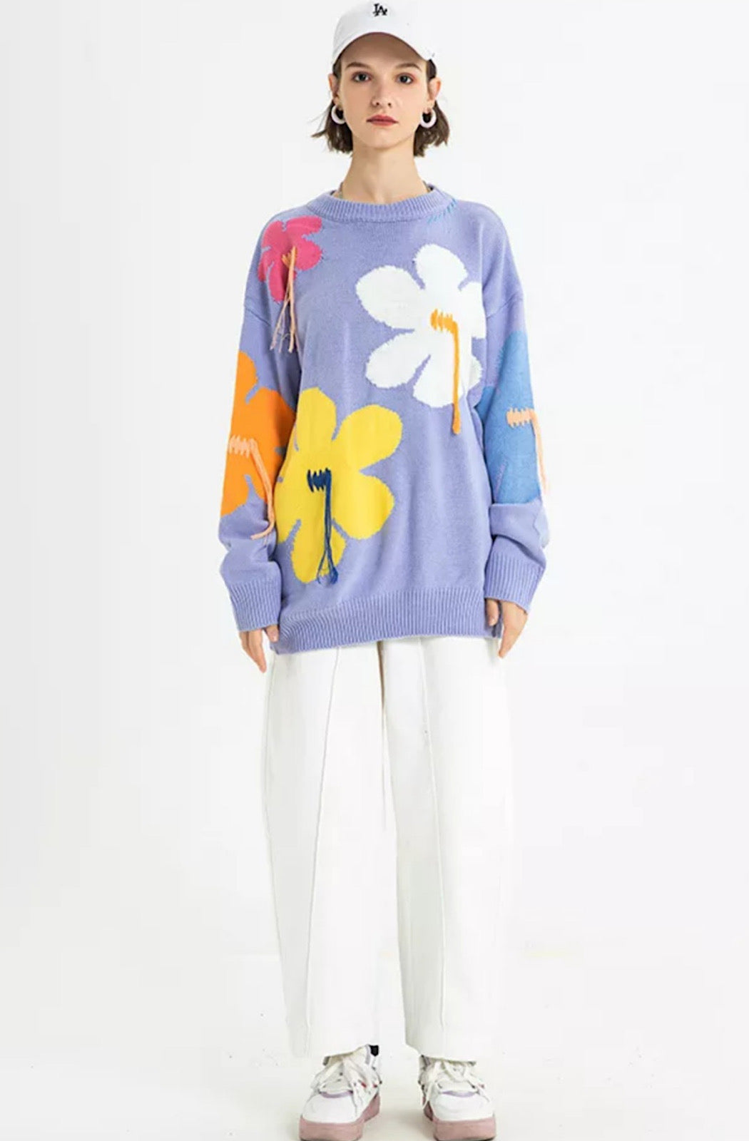 Flower Tassle Sweater