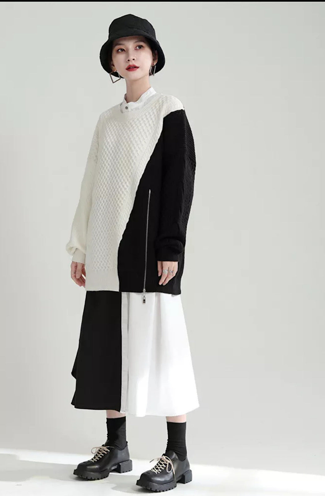 Two Tone Zip