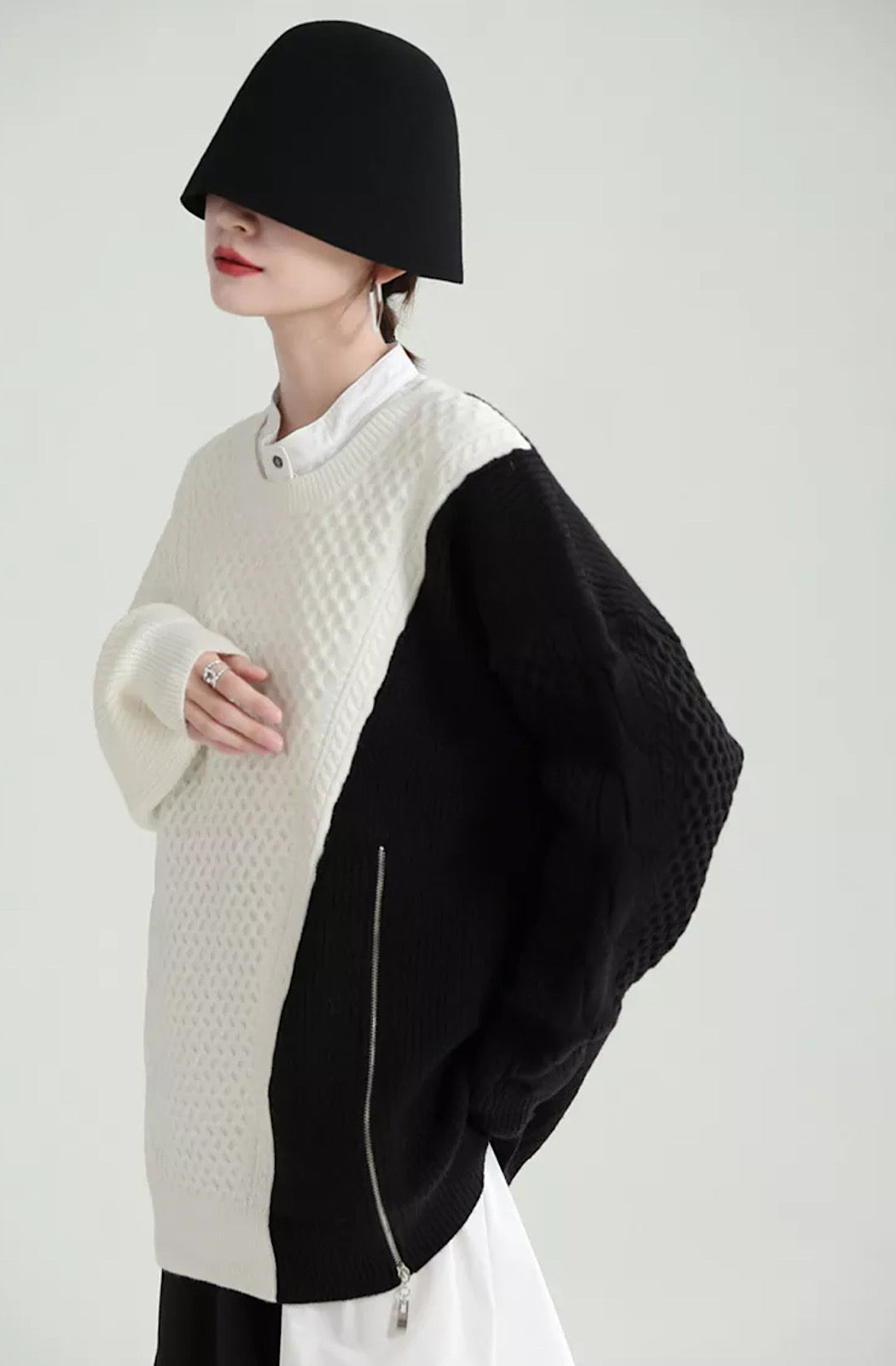 Two Tone Zip
