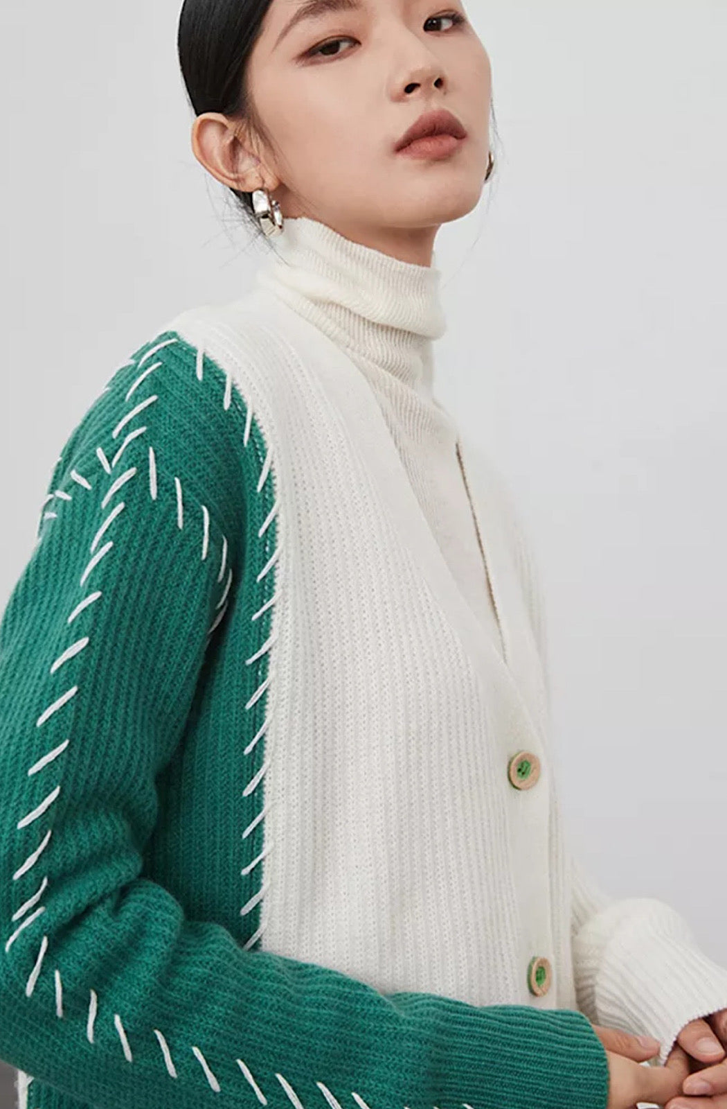 Two Tone Cardigan