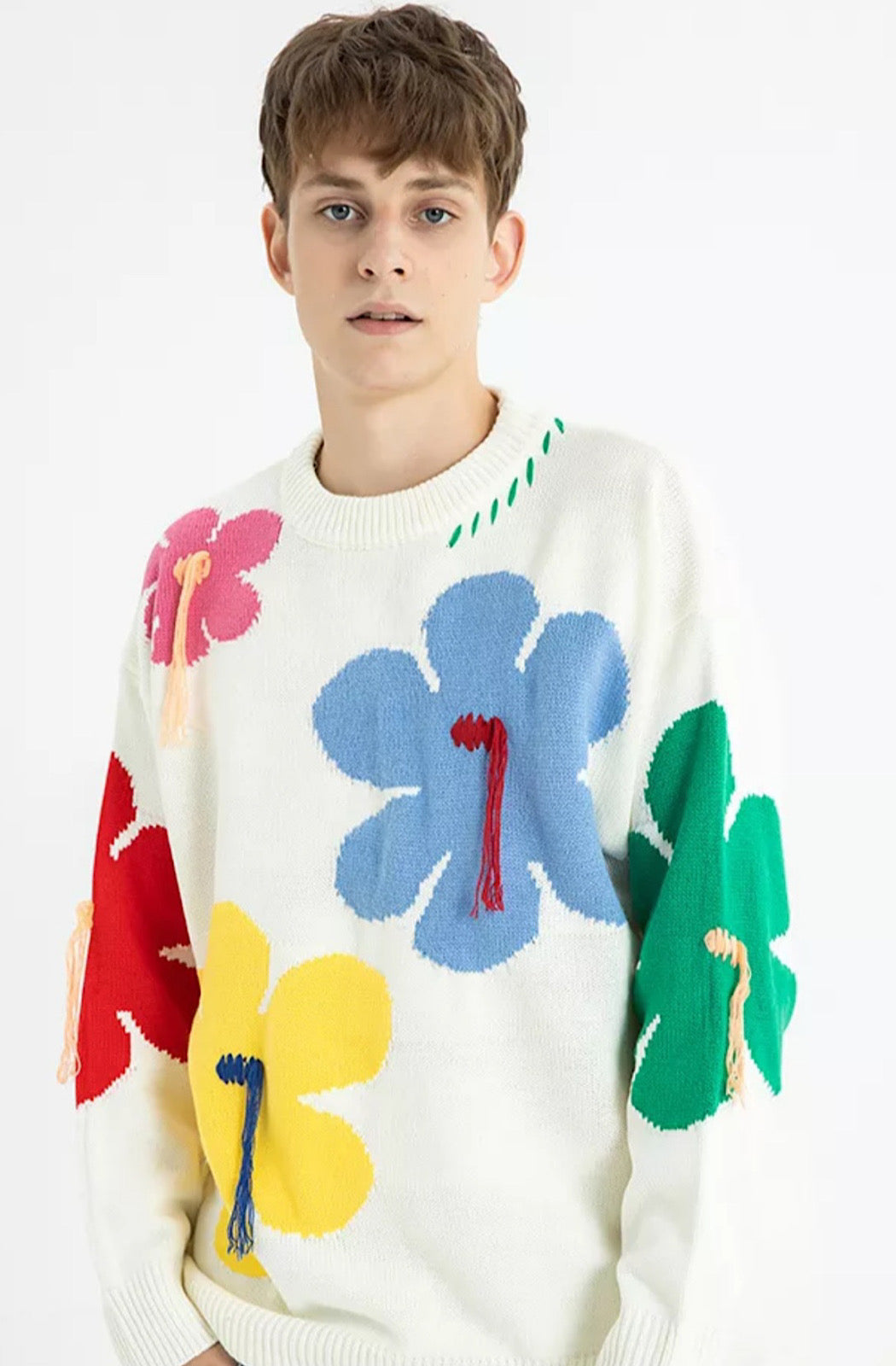 Flower Tassle Sweater