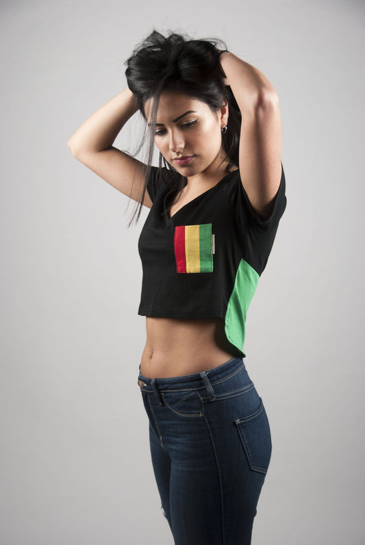 Rasta Crop Top | Poket Roket Apparel