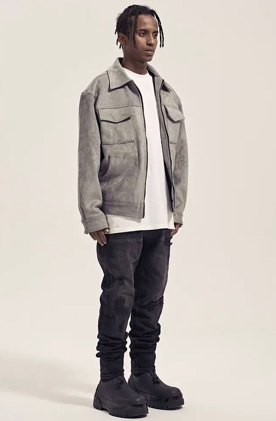 Suede Overshirt