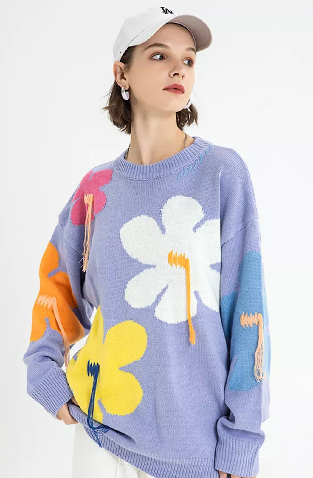 Flower Tassle Sweater