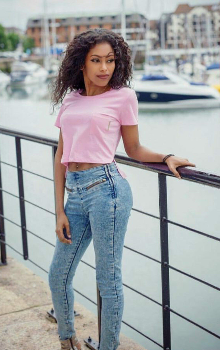 Pinky Crop Top - Poket Roket Apparel