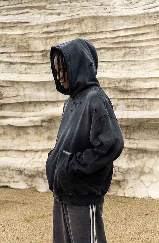 Distressed hood