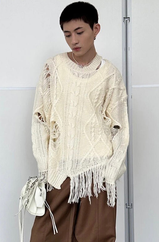 Distressed Pullover