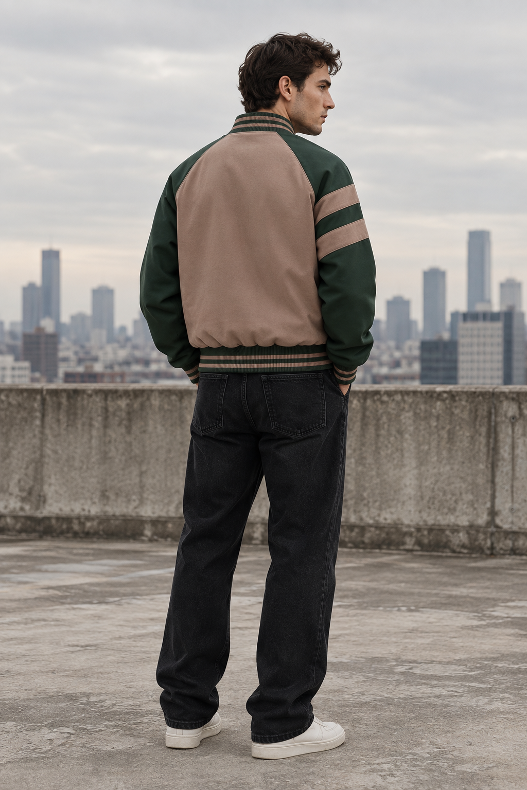 Male rooftop rear-view lifestyle shot
