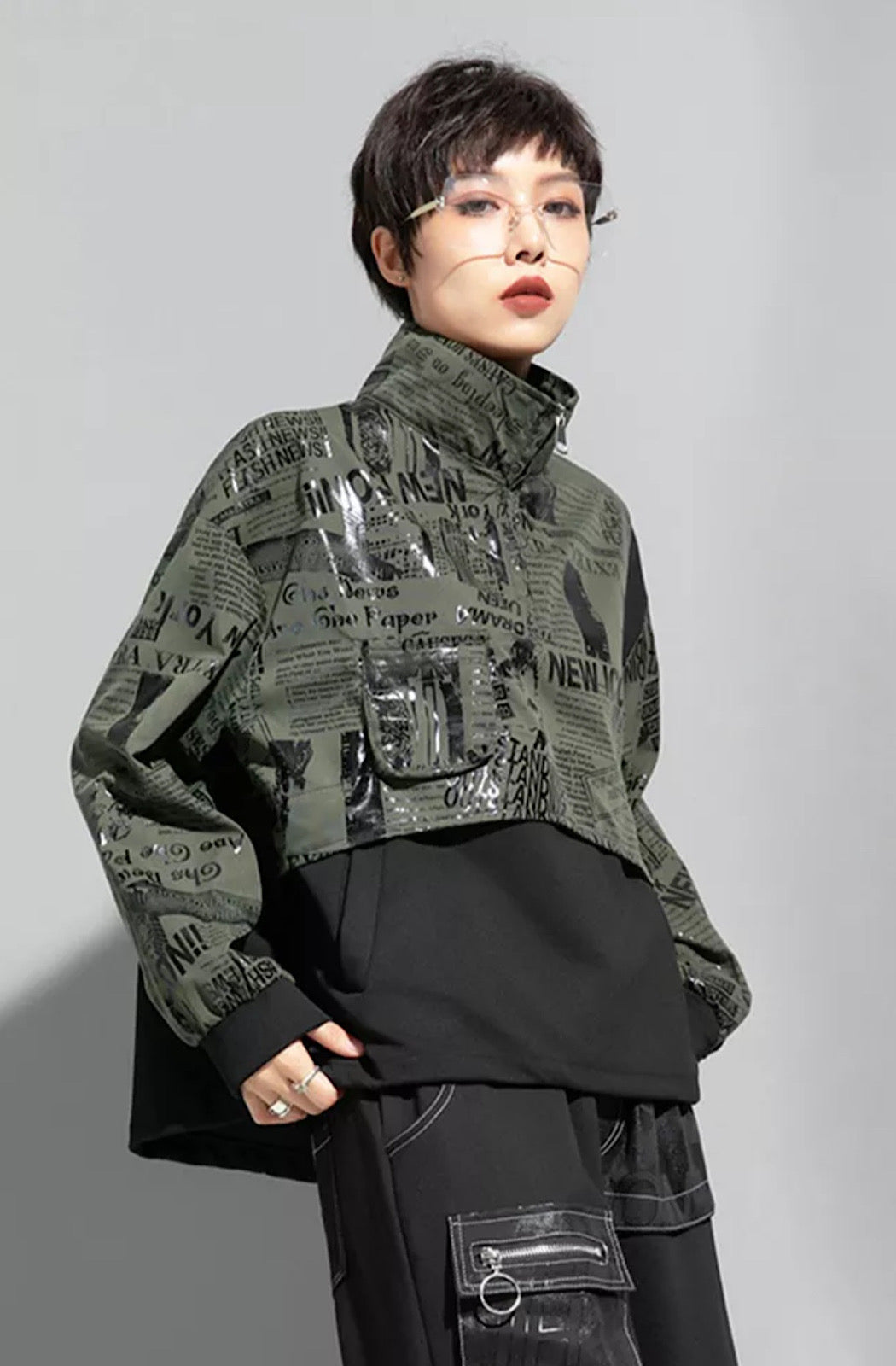 Newspaper Print Jacket