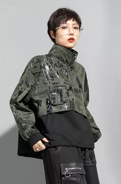 Newspaper Print Jacket