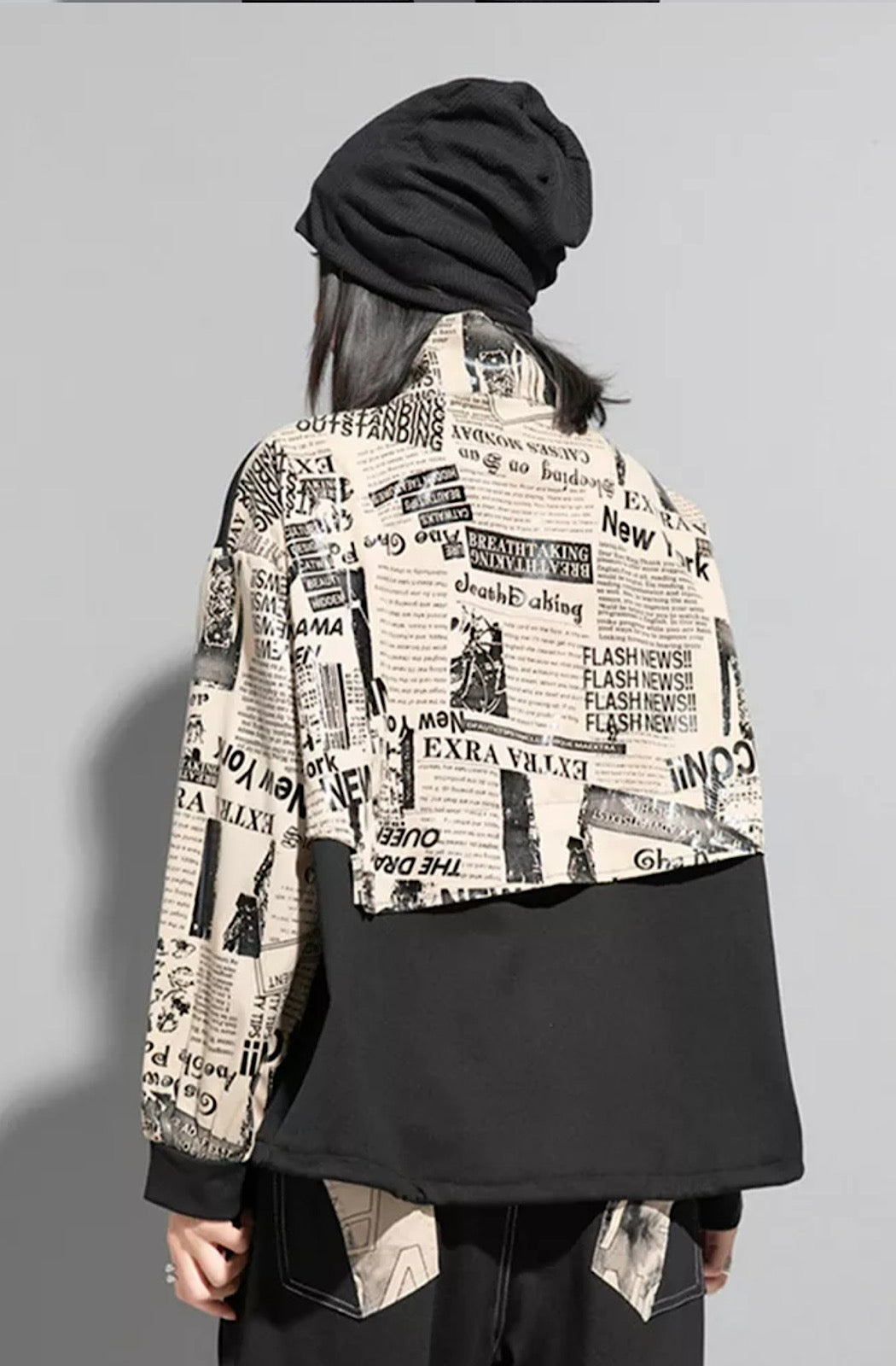 Newspaper Print Jacket
