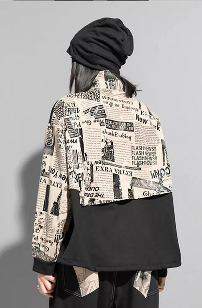 Newspaper Print Jacket