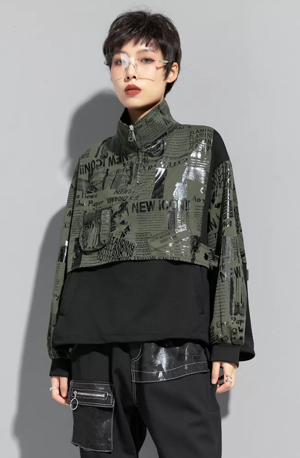 Newspaper Print Jacket