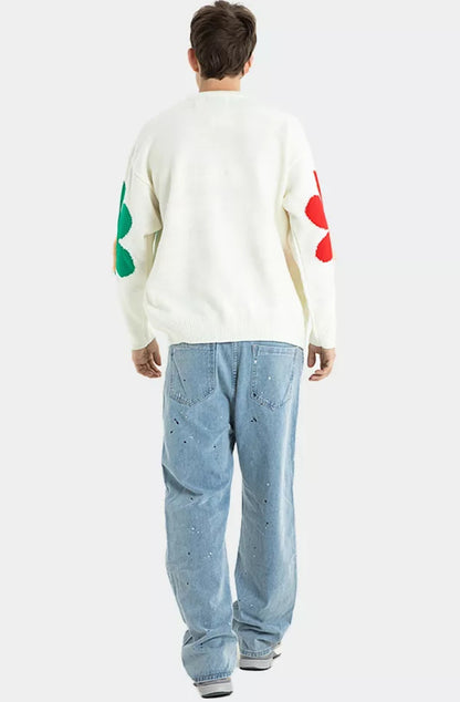 Flower Tassle Sweater
