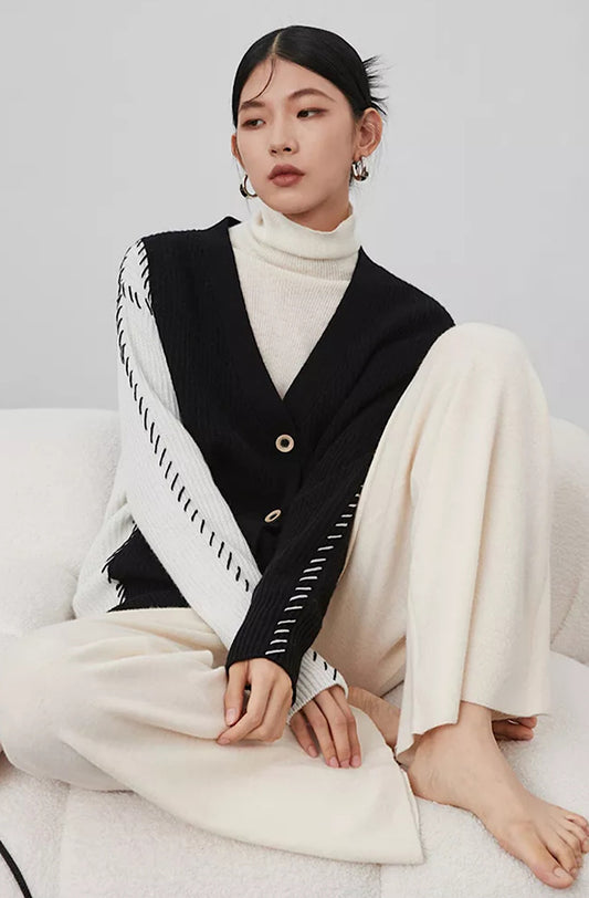 Two Tone Cardigan