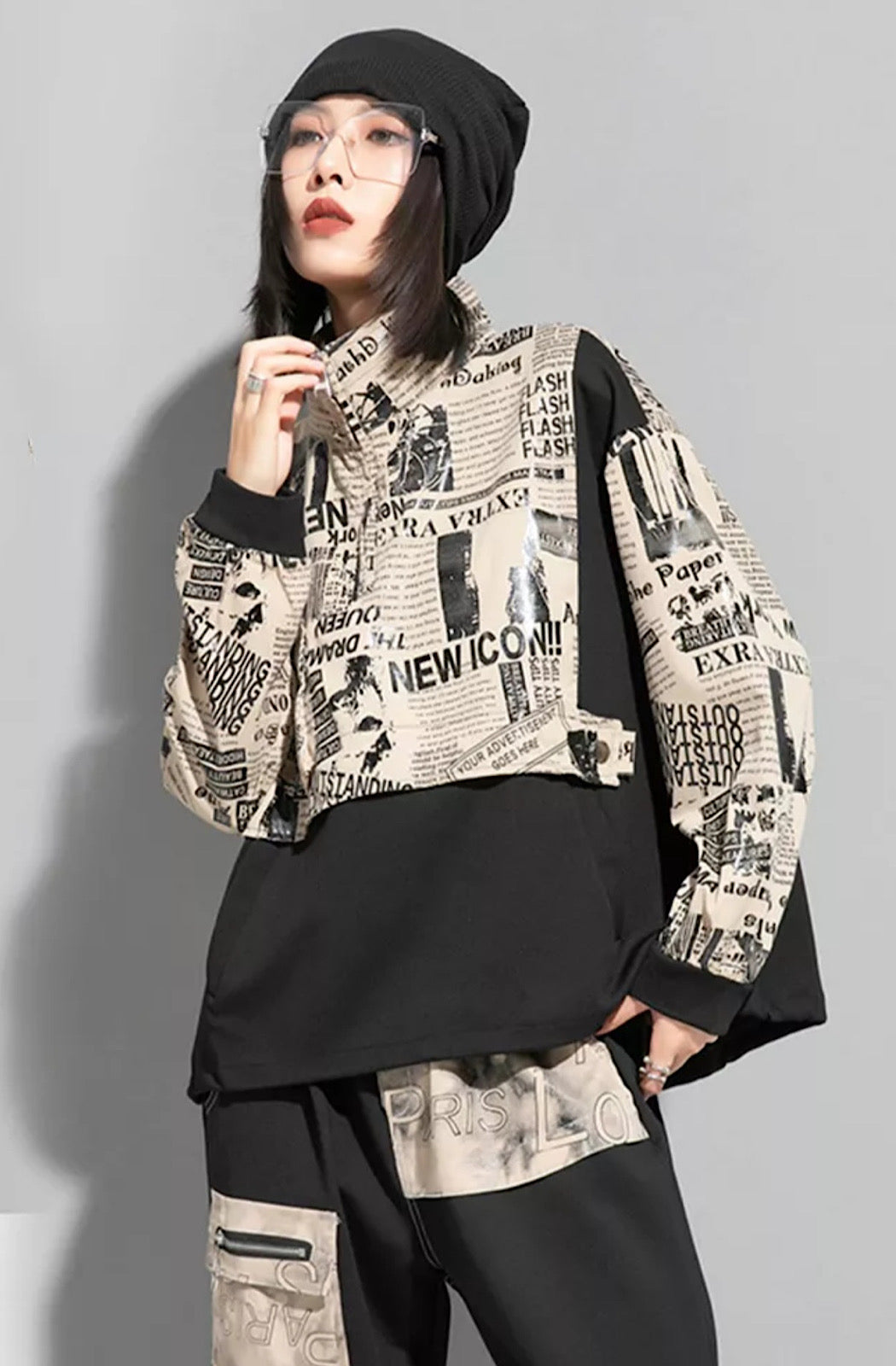 Newspaper Print Jacket