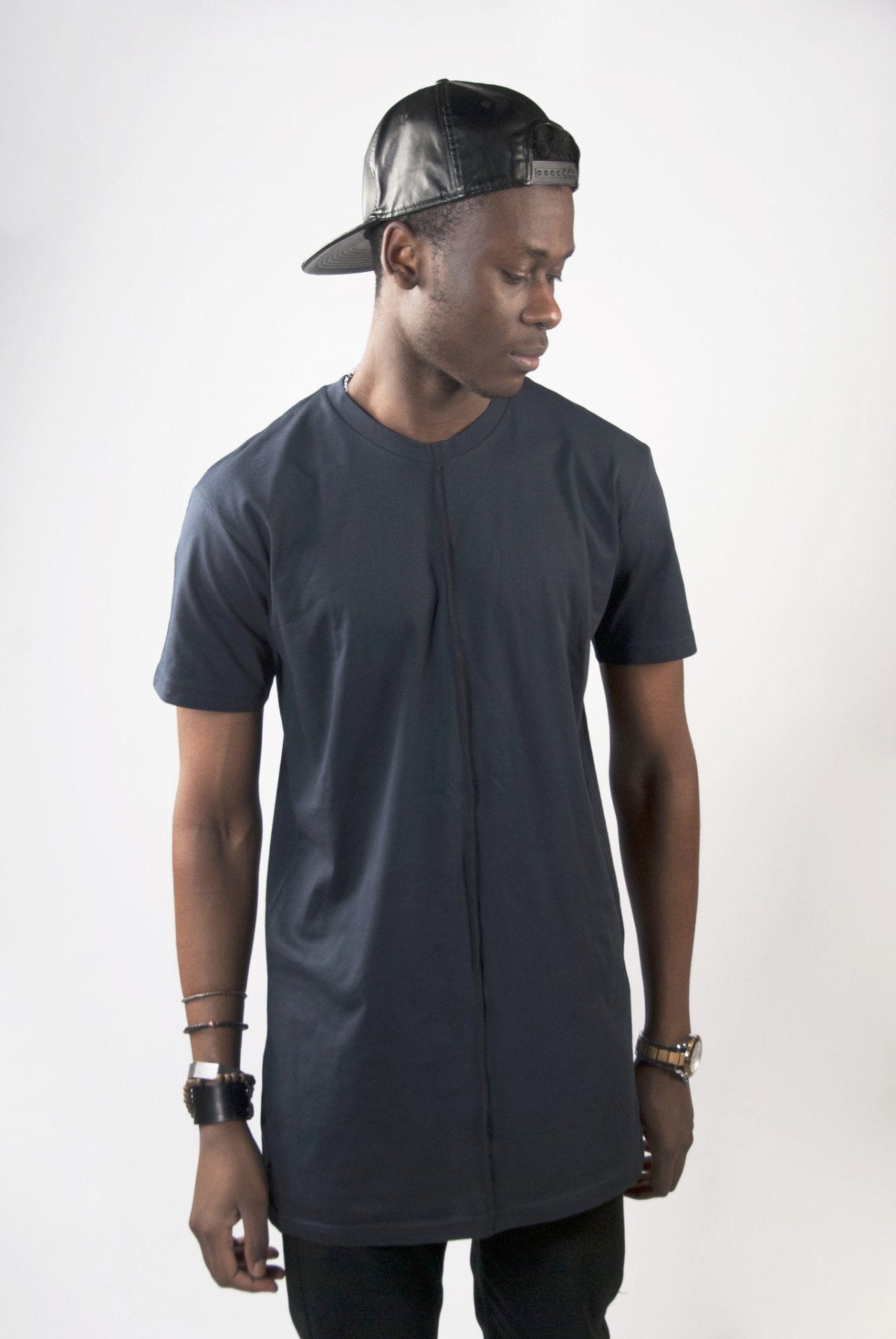 Navy Line Tall Tee | Poket Roket Apparel 