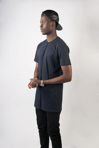 Navy Line Tall Tee | Poket Roket Apparel 