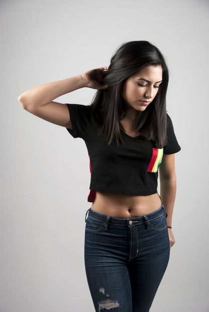Rasta Crop Top | Poket Roket Apparel