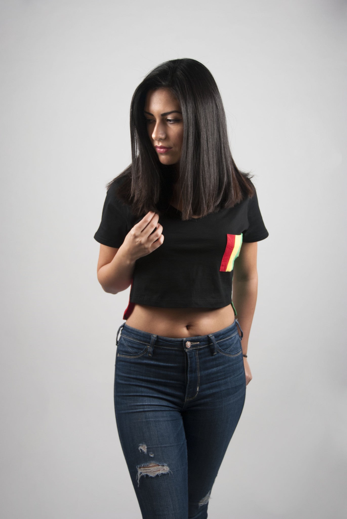 Rasta Crop Top | Poket Roket Apparel