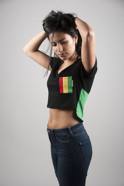 Rasta Crop Top | Poket Roket Apparel