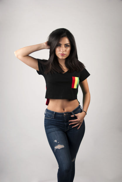 Rasta Crop Top | Poket Roket Apparel