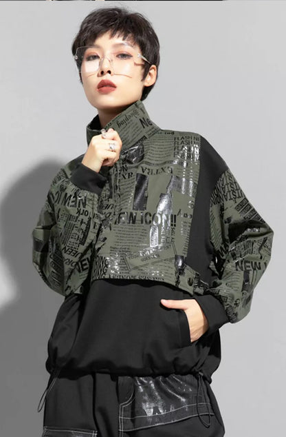 Newspaper Print Jacket